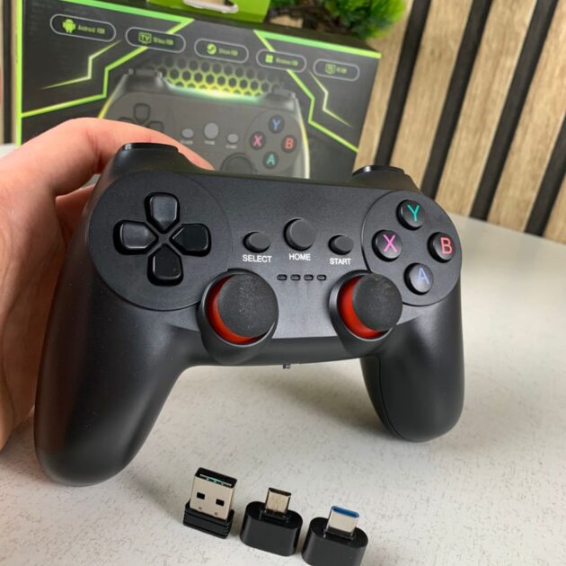 يد تحكم لاسلكية CM019 – متوافقة مع Android TV، Steam، PC، TVBOX وPS3 🎮✨