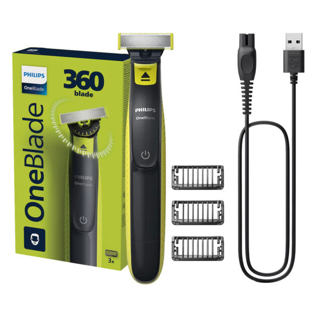 ماكينة حلا-قة Phi-lips One-Blade QP2427/23 – قابلة لإعادة الشحن وأصلية للرجال 🪒✨