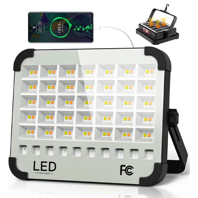 مصباح شمسي محمول بقوة إضاءة عالية للاستخدام في أي مكان ☀️💡