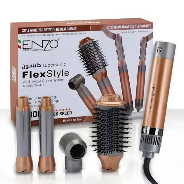 فرشاة تصفيف الشعر EN-ZO PROFESSIONAL متعددة الوظائف 4 في 1 💇‍♀️✨