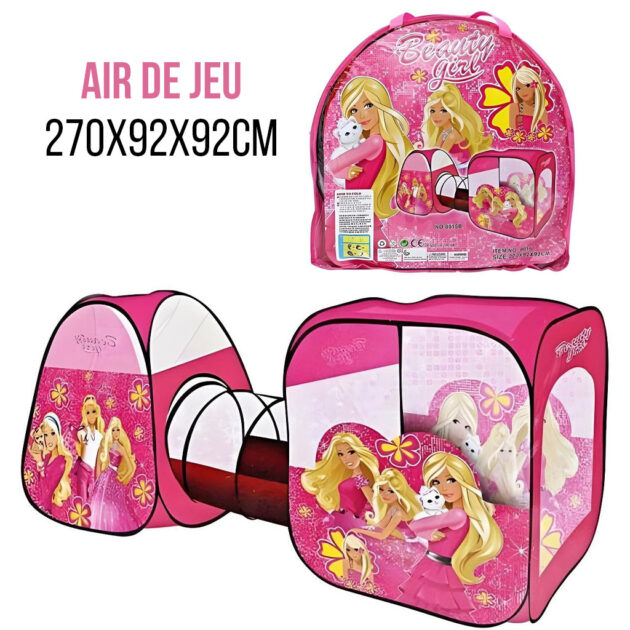 خيمة ألعاب للأطفال 3 في 1 مع نفق ممتع للعب داخل المنزل 🎪