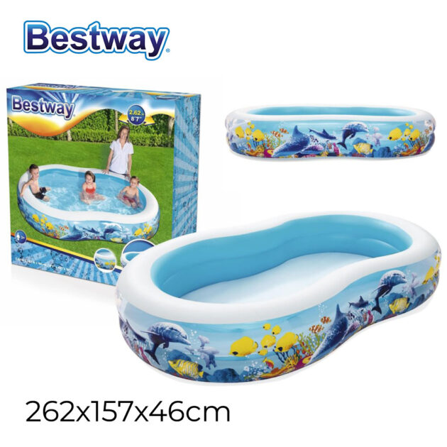 مسبح أوشن هوائي من Bestway بمقاس 262 × 157 × 46 سم 🏊‍♂️🌊